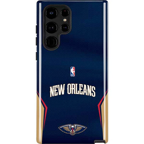 NBA New Orleans Pelicans Jersey Galaxy S25 Ultra Impact Case
